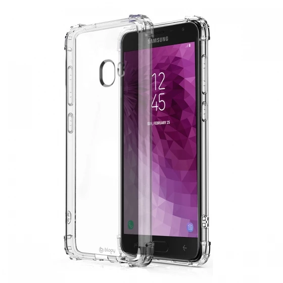 Blogy Galaxy J4 ile Uyumlu Crystal Fit Kılıf Crystal Clear ürün görseli 1