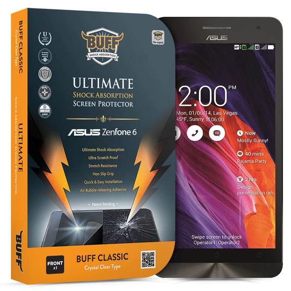 Buff Zenfone 6 ile Uyumlu Darbe Emici Ekran Koruyucu Film ürün görseli 1