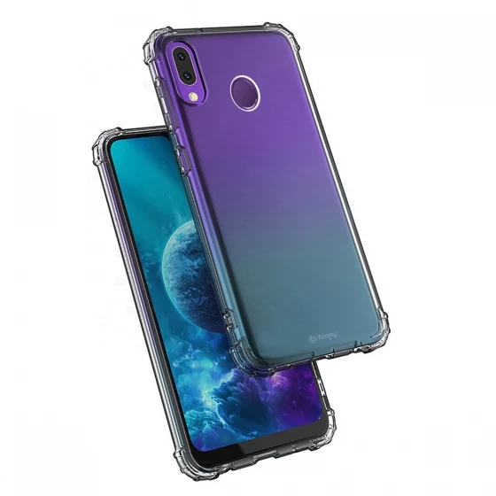 Blogy P20 Lite ile Uyumlu Crystal Fit Kılıf Smoke Black ürün görseli 1