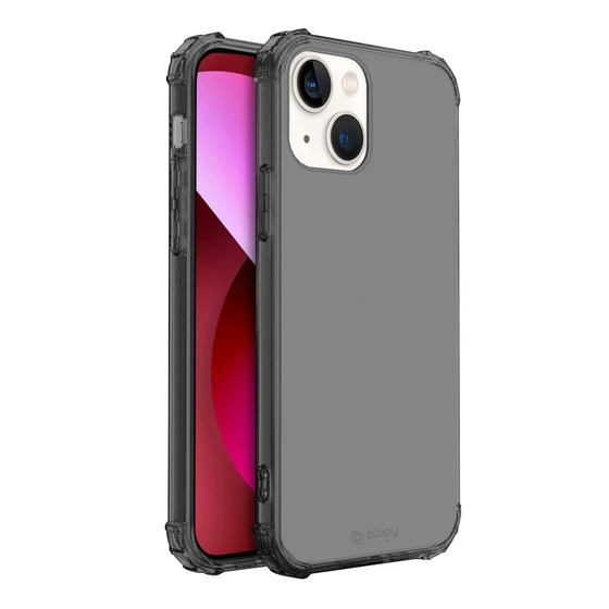 Blogy iPhone 13 ile Uyumlu Crystal Fit Kılıf Smoke Black ürün görseli 1