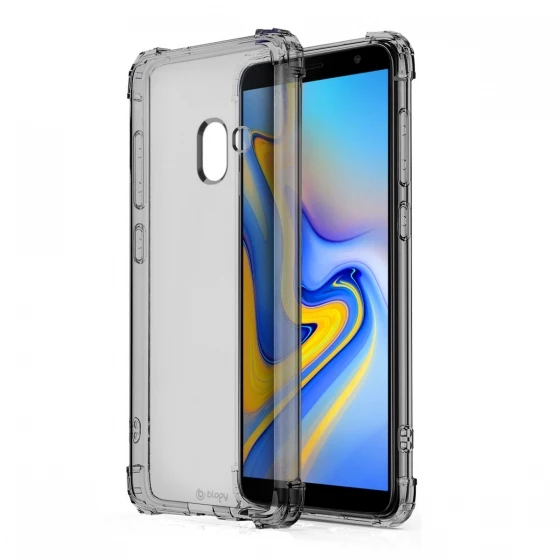 Blogy Galaxy J6 ile Uyumlu Crystal Fit Kılıf Smoke Black ürün görseli 1