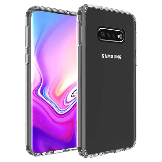 Buff Galaxy S10e ile Uyumlu Air Hybrid Kılıf Smoke Black ürün görseli 1