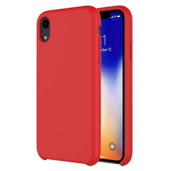 Buff iPhone XR ile Uyumlu Rubber Fit Kılıf Red ürün görseli 1
