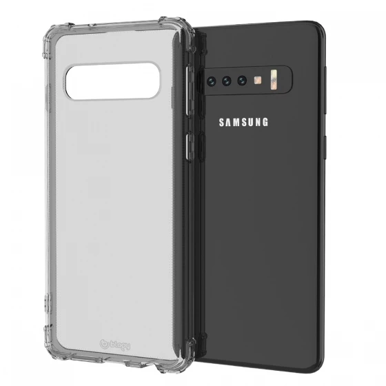 Blogy Galaxy S10 ile Uyumlu Crystal Fit Kılıf Smoke Black ürün görseli 1