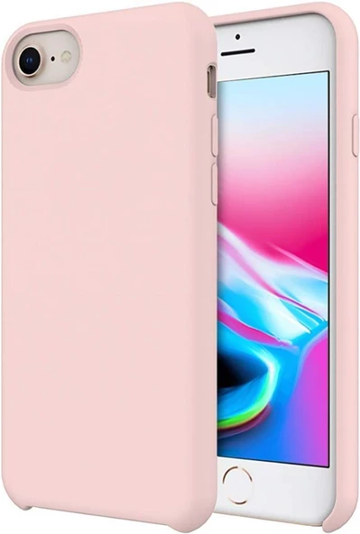 Buff iPhone 8/7 ile Uyumlu Rubber Fit Kılıf Pink Sand ürün görseli 1
