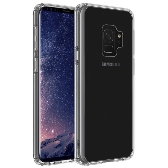 Buff Galaxy S9 ile Uyumlu Air Hybrid Kılıf Crystal Clear ürün görseli 1