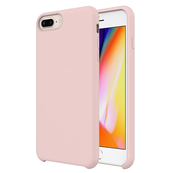 Buff iPhone 8 Plus / 7 Plus ile Uyumlu Rubber Fit Kılıf Pink Sand ürün görseli 1