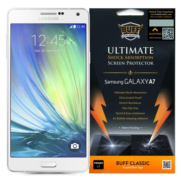 Buff Galaxy A7 ile Uyumlu Darbe Emici Ekran Koruyucu Film ürün görseli 1