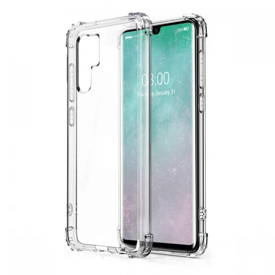 Blogy P30 Pro ile Uyumlu Crystal Fit Kılıf Crystal Clear ürün görseli 1