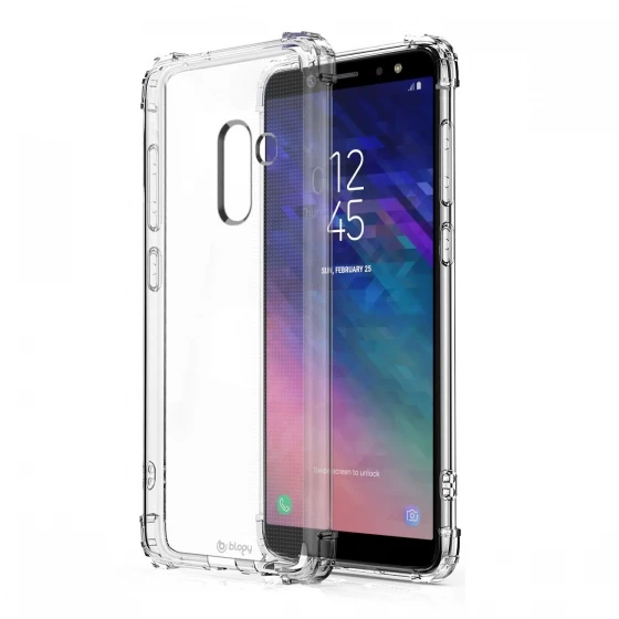 Blogy Galaxy A6 Plus ile Uyumlu Crystal Fit Kılıf Crystal Clear ürün görseli 1