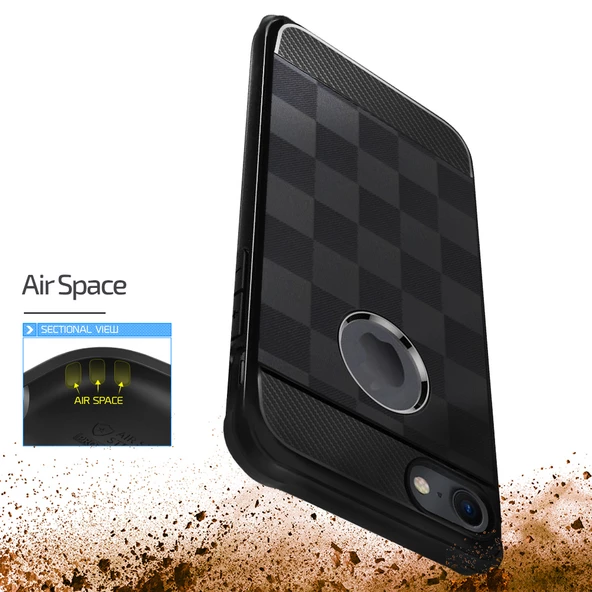 Buff iPhone 7 Plus ile Uyumlu Black Armor Kılıf - Resim 4