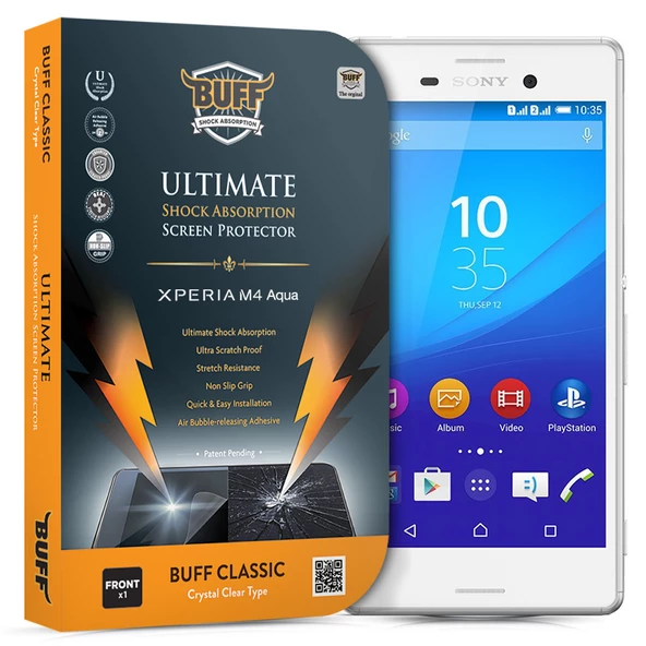 Buff Xperia M4 Aqua ile Uyumlu Darbe Emici Film ürün görseli 1