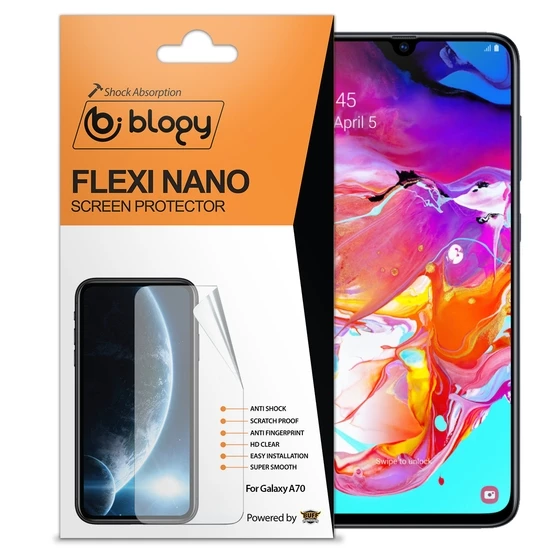 Blogy Galaxy A70 ile Uyumlu Flexi Nano Ekran Koruyucu ürün görseli 1