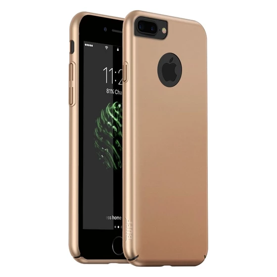 Buff iPhone 7 Plus ile Uyumlu Slim Fit Kılıf Gold ürün görseli 1