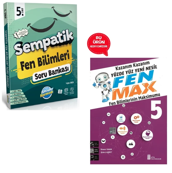 5.Sınıf Sempatik Fen Bilimleri Soru Bankası (Hediyeli) ürün görseli 1