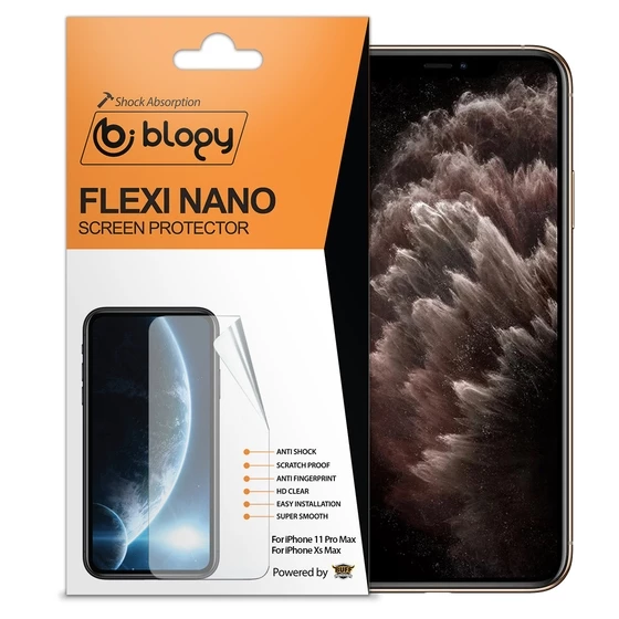Blogy iPhone 11 Pro Max / Xs Max ile Uyumlu Flexi Nano Ekran Koruyucu ürün görseli 1