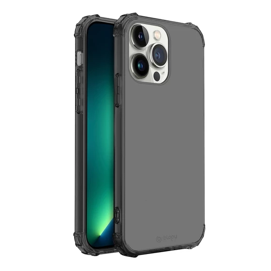 Blogy iPhone 13 Pro Max ile Uyumlu Crystal Fit Kılıf Smoke Black ürün görseli 1