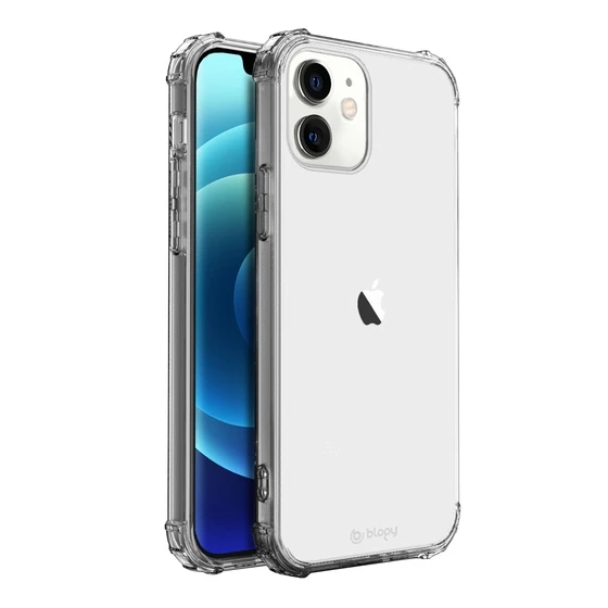 Blogy iPhone 12 Mini ile Uyumlu Crystal Fit Kılıf Crystal Clear ürün görseli 1