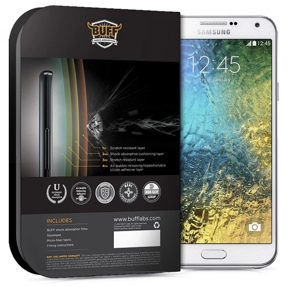 Buff Galaxy E5 ile Uyumlu Ekran Koruyucu - Resim 2