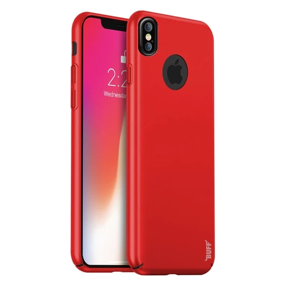 Buff iPhone X ile Uyumlu Slim Fit Kılıf Red ürün görseli 1