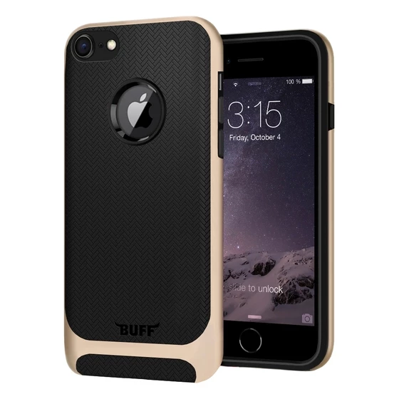 Buff iPhone 7 ile Uyumlu New Armor Kılıf Gold ürün görseli 1