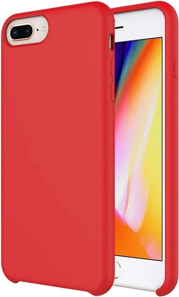 Buff iPhone 8 Plus / 7 Plus ile Uyumlu Rubber Fit Kılıf Red ürün görseli 1