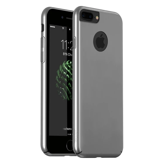 Buff iPhone 7 Plus ile Uyumlu Slim Fit Kılıf Silver ürün görseli 1