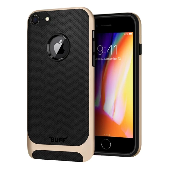 Buff iPhone 8 ile Uyumlu New Armor Kılıf Gold ürün görseli 1