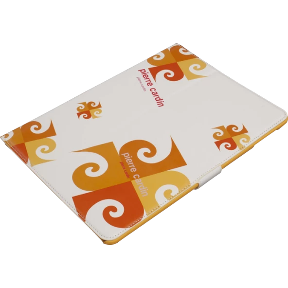 Pierre Cardin iPad 5/Air ile Uyumlu Suni Deri Tablet Kılıfı Turuncu PCA-P02 ürün görseli 1