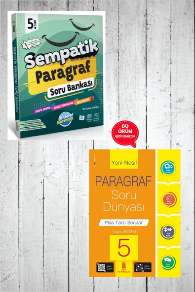 5.Sınıf Sempatik Paragraf Soru Bankası (Hediyeli) ürün görseli 1