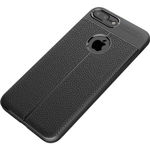 Zore iPhone 7 Plus ile Uyumlu Niss Silikon Kılıf Siyah ürün görseli 1