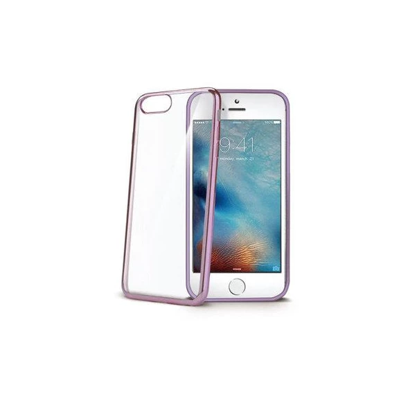 Celly Laser Cover iPhone 7 ile Uyumlu Rose Gold Kılıf ürün görseli 1