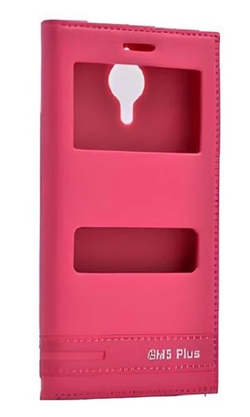 Zore GM 5 Plus ile Uyumlu Elite Serisi Pencereli Kapaklı Pembe ürün görseli 1