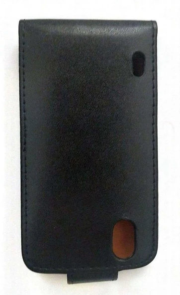 Optimus Black P970 ile Uyumlu Kapaklı Deri Kılıf Siyah ürün görseli 1