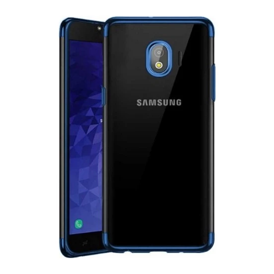 Zore Galaxy J4 2018 ile Uyumlu Glitter Silikon Kılıf Mavi ürün görseli 1