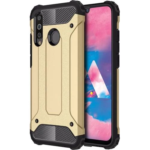 Zore Galaxy M30 ile Uyumlu Crash Silikon Kılıf Gold ürün görseli 1