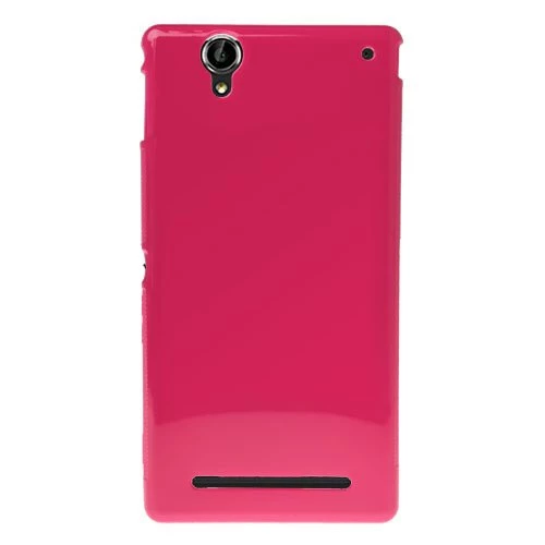 Xperia T2 Ultra ile Uyumlu Silikon Kılıf Pembe ürün görseli 1