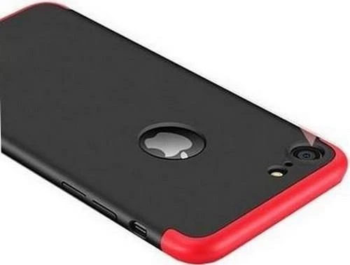Zore iPhone 8 ile Uyumlu Ays Sert Kılıf Kırmızı Siyah ürün görseli 1