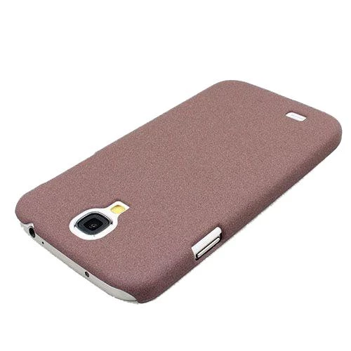 Galaxy S4 i9500 ile Uyumlu Kumlu Sert Kauçuk Kılıf Lila ürün görseli 1