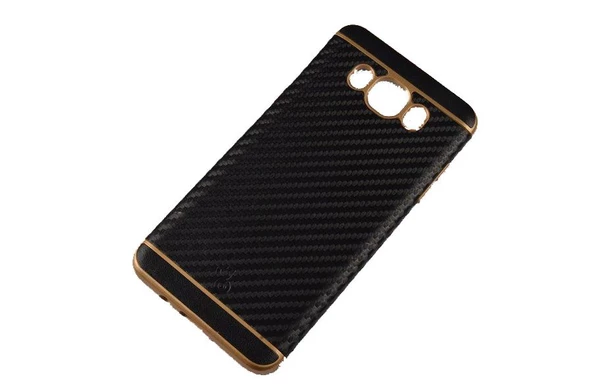 Galaxy J7 Prime ile Uyumlu Silikon Arka Koruma Paneli Siyah SK-089 ürün görseli 1
