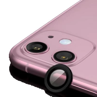 Zore iPhone 11 ile Uyumlu Metal Kamera Koruyucu Siyah ürün görseli 1