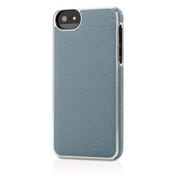 Adopted iPhone SE/5S/5 ile Uyumlu Deri Wrap Kılıf Açık Mavi APH11154 ürün görseli 1