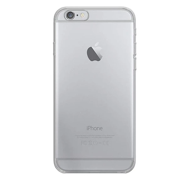 iPhone 6 ile Uyumlu Tıpalı Kamera Korumalı Silikon Kılıf Şeffaf ürün görseli 1