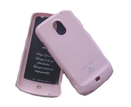 Galaxy Nexus i9250 ile Uyumlu Mercury Parlak Silikon Kılıf Açık Pembe Renk ürün görseli 1