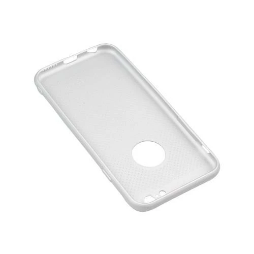 iPhone 6Plus/6SPlus ile Uyumlu Rubber Delikli Silikon Kılıf Gümüş ürün görseli 1
