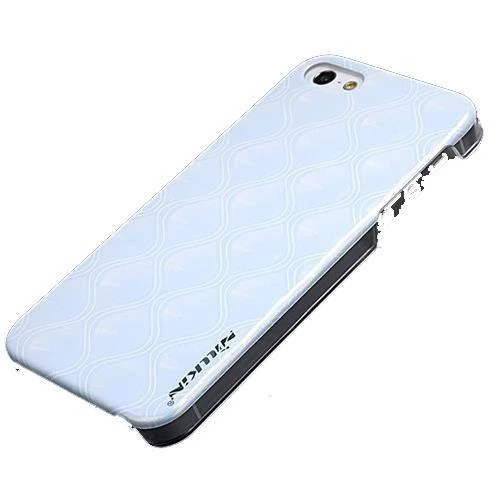 iPhone SE/5S/5 ile Uyumlu Sert Kauçuk Kılıf Logolu Parlak Beyaz Renk ürün görseli 1