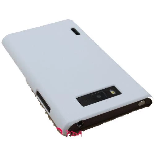 Optimus L7 ile Uyumlu Sert Kauçuk Kılıf Beyaz ürün görseli 1