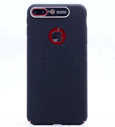 iPhone 7/8 Plus ile Uyumlu S-Line Cover Rubber Sert Kılıf Siyah ürün görseli 1