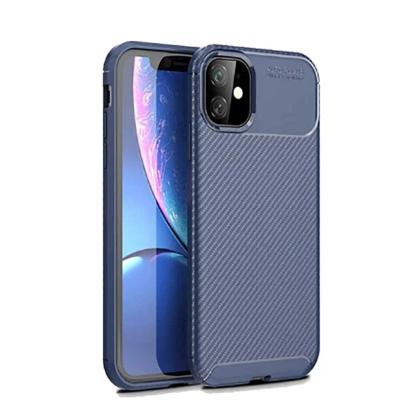 Zore iPhone 11 ile Uyumlu Negro Silikon Kılıf Lacivert ürün görseli 1