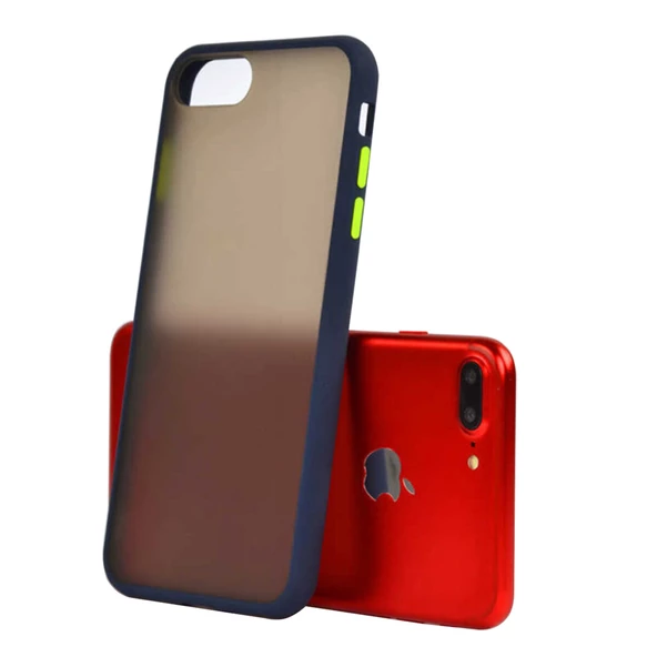 iPhone 7 Plus ile Uyumlu Lent Silikon Kılıf Lacivert ürün görseli 1